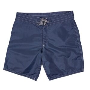 VTG Birdwell Beach Britches 311 Boardshorts Mens Size 34 Navy Blue Surf Swim USA